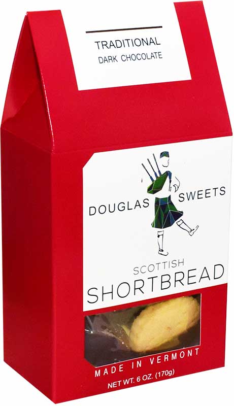Douglas Sweets traditional dark chocolate dipped shortbread