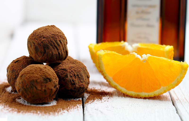 orange chocolate truffles