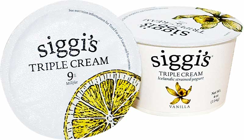Siggi's triple cream skyr-style yogurts